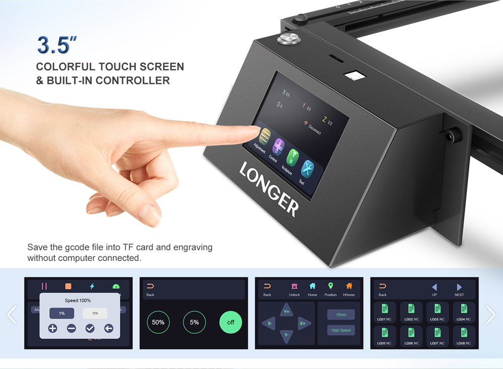 LONGER laserová gravírovačka RAY5 5W 4